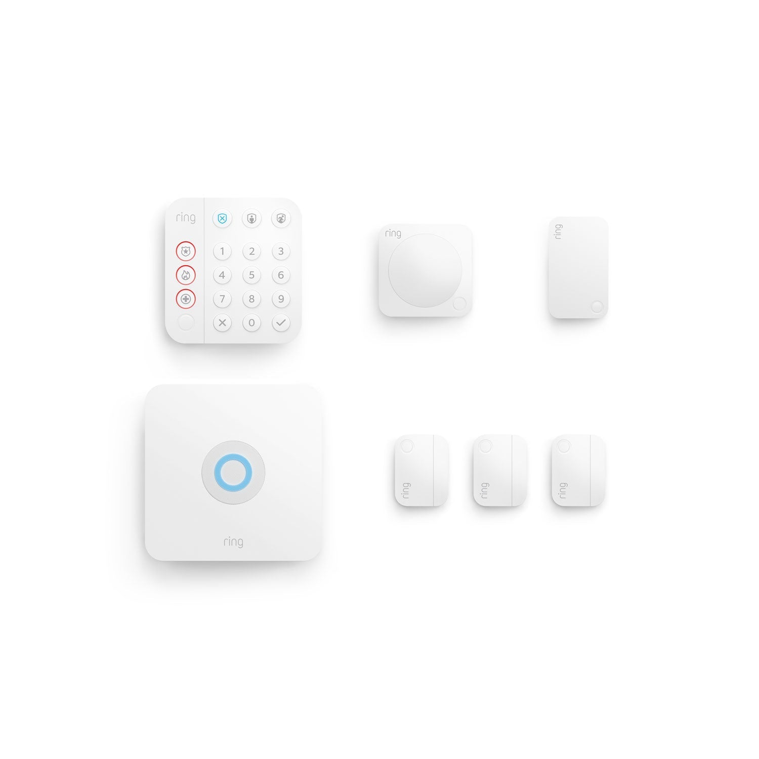 Alarm Security Kit, 7-Piece (Certified Refurbished) - White