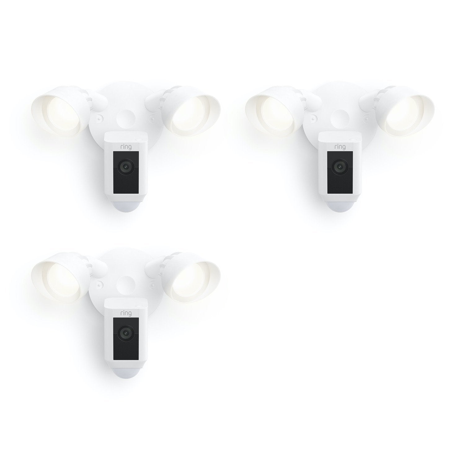 Floodlight Cam Plus - Wired / White / 3-Pack