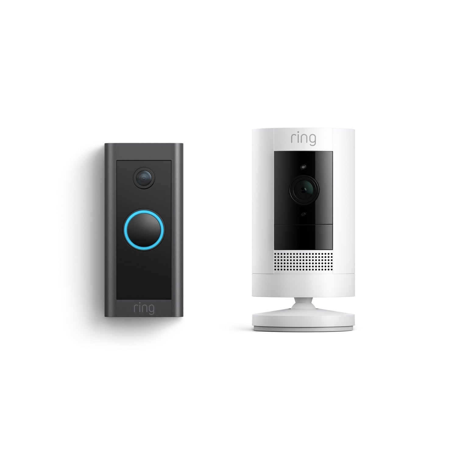 Video Doorbell Wired + Stick Up Cam Battery - White