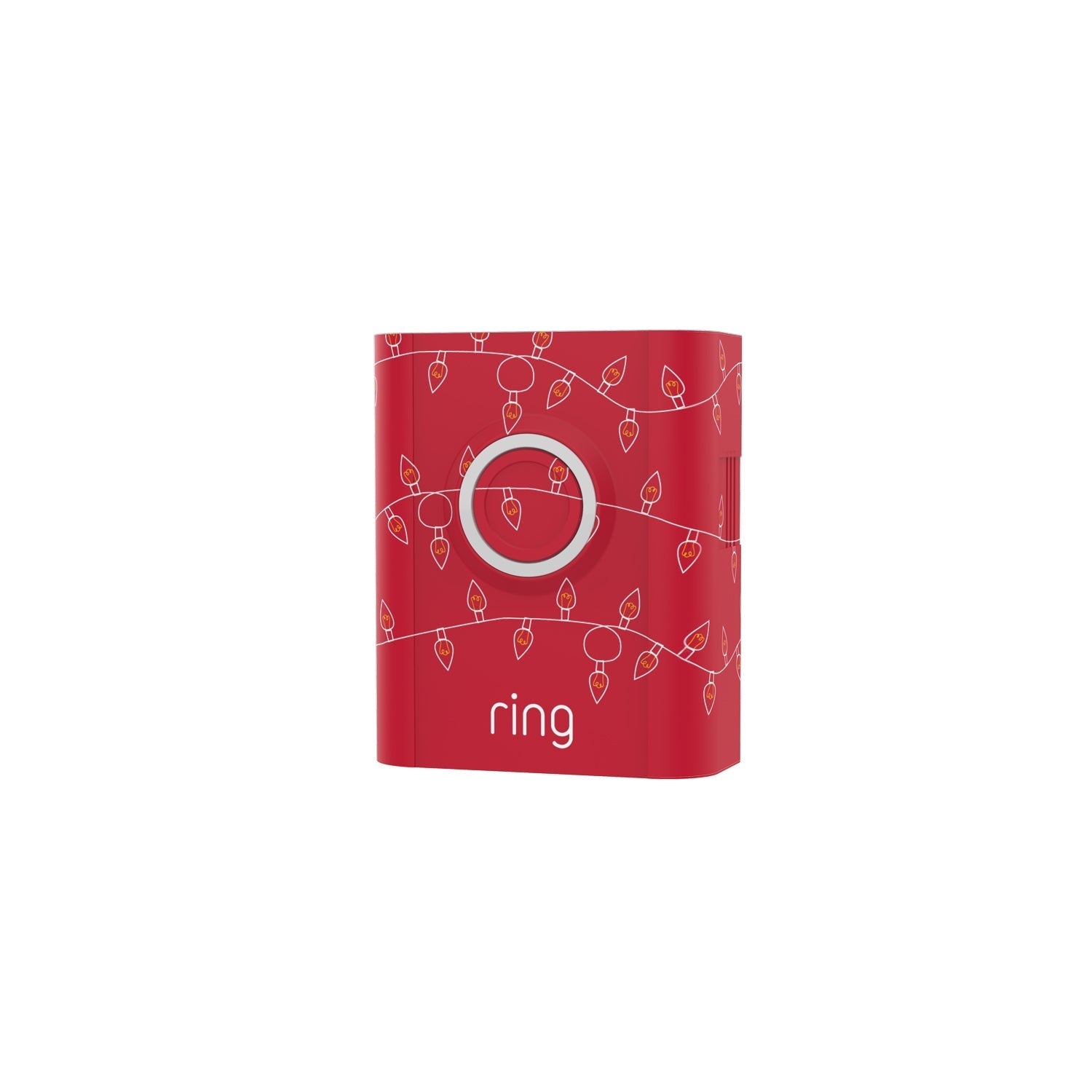 Holiday Interchangeable Faceplate (for Video Doorbell 3, Video Doorbell 3 Plus, Video Doorbell 4, Battery Doorbell Plus, Battery Doorbell Pro) - Christmas Lights Red