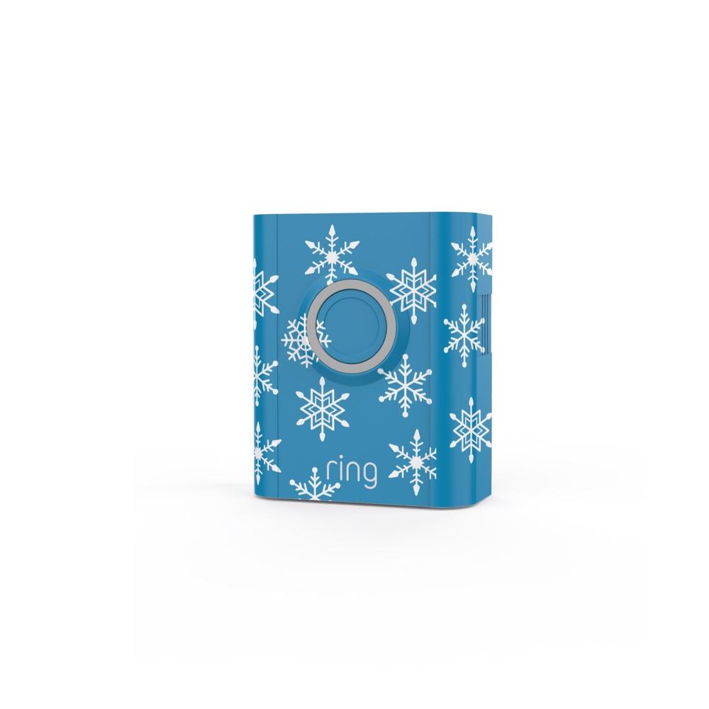 Holiday Interchangeable Faceplate (for Video Doorbell 3, Video Doorbell 3 Plus, Video Doorbell 4, Battery Doorbell Plus, Battery Doorbell Pro) - Snowflakes