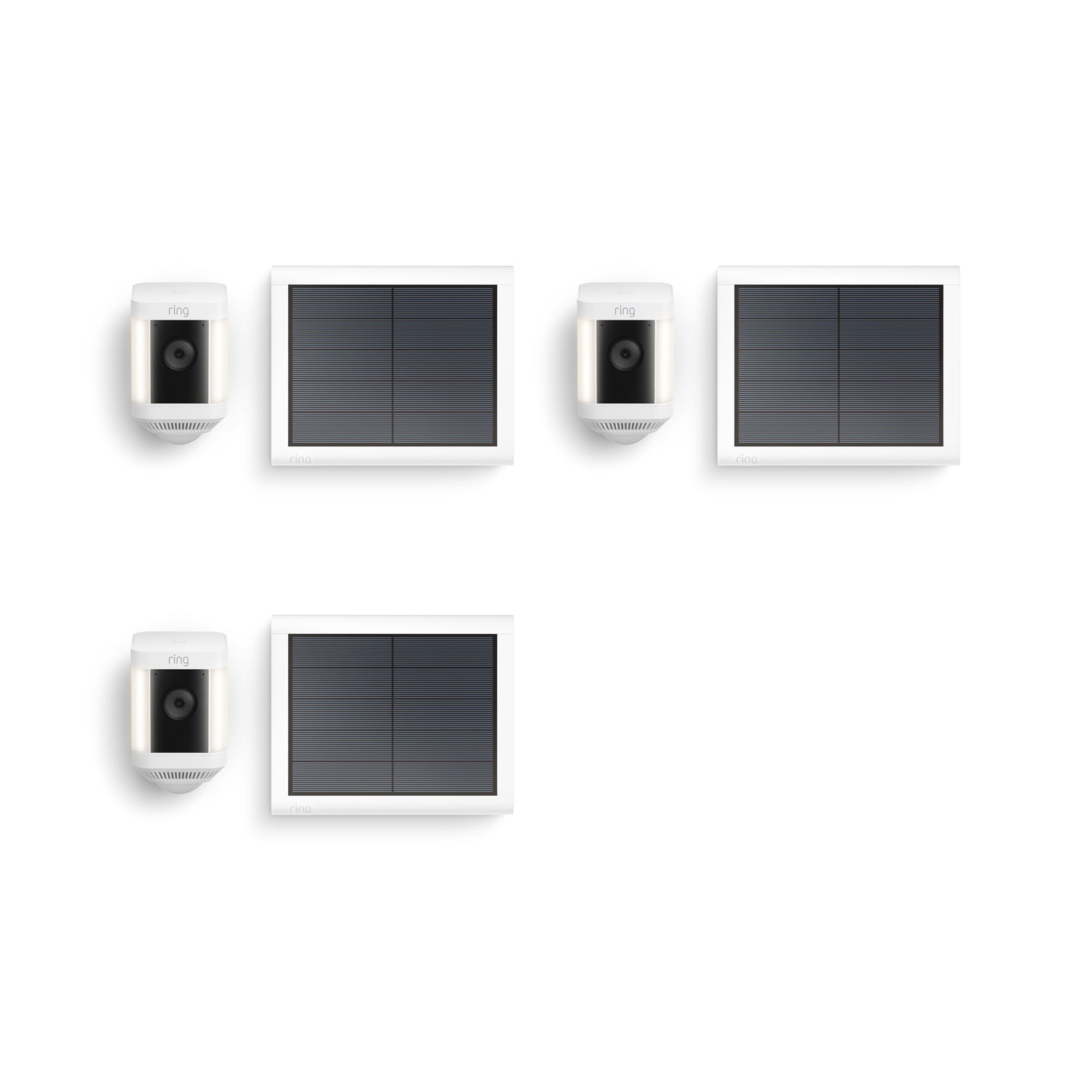 3-Pack Spotlight Cam Plus Solar - White