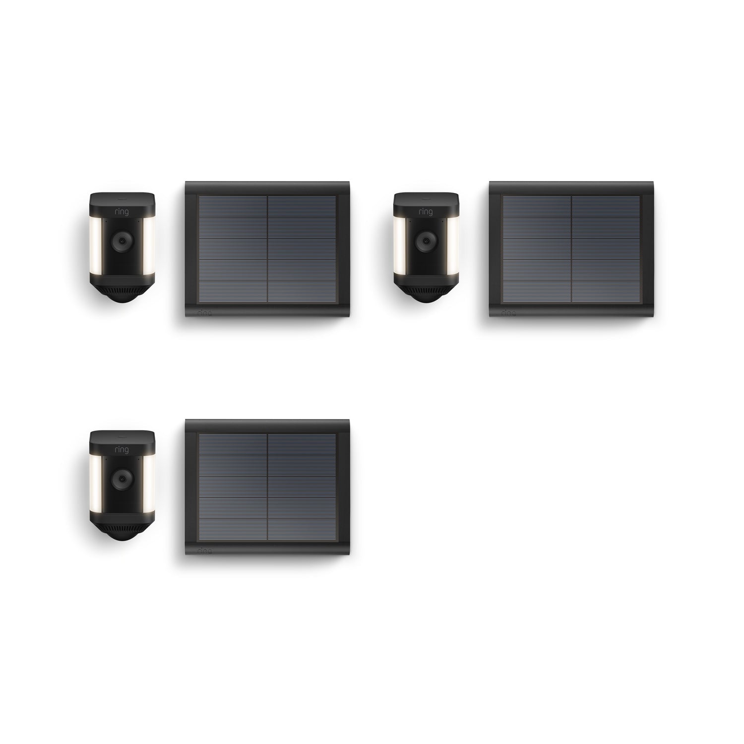 3-Pack Spotlight Cam Plus Solar - Black