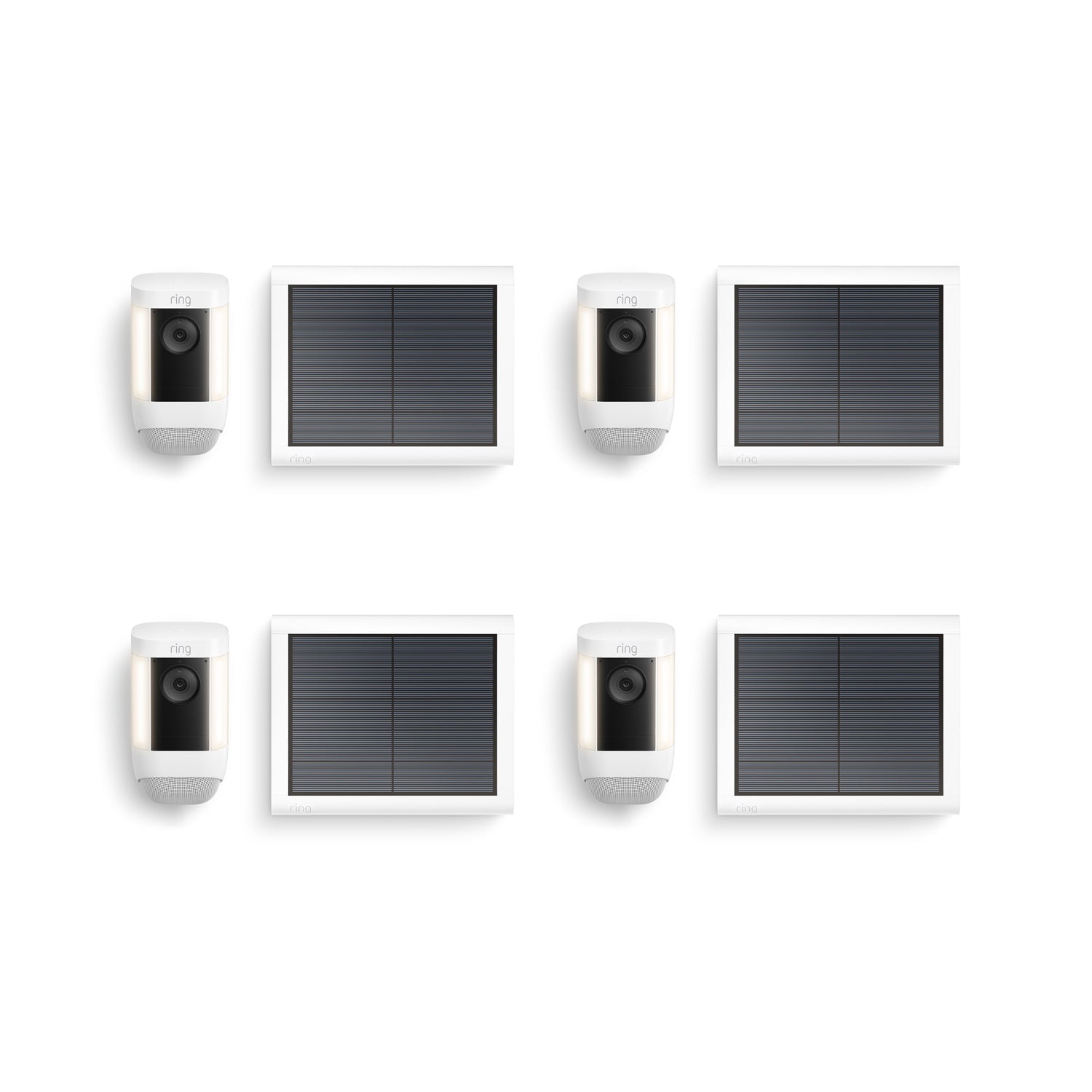 4-Pack Spotlight Cam Pro Solar - White