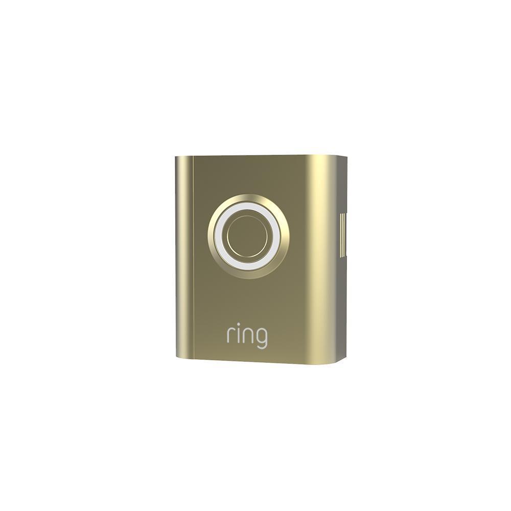 Interchangeable Faceplate (for Video Doorbell 3, Video Doorbell 3 Plus, Video Doorbell 4, Battery Video Doorbell Plus, Battery Video Doorbell Pro) - Brush Gold