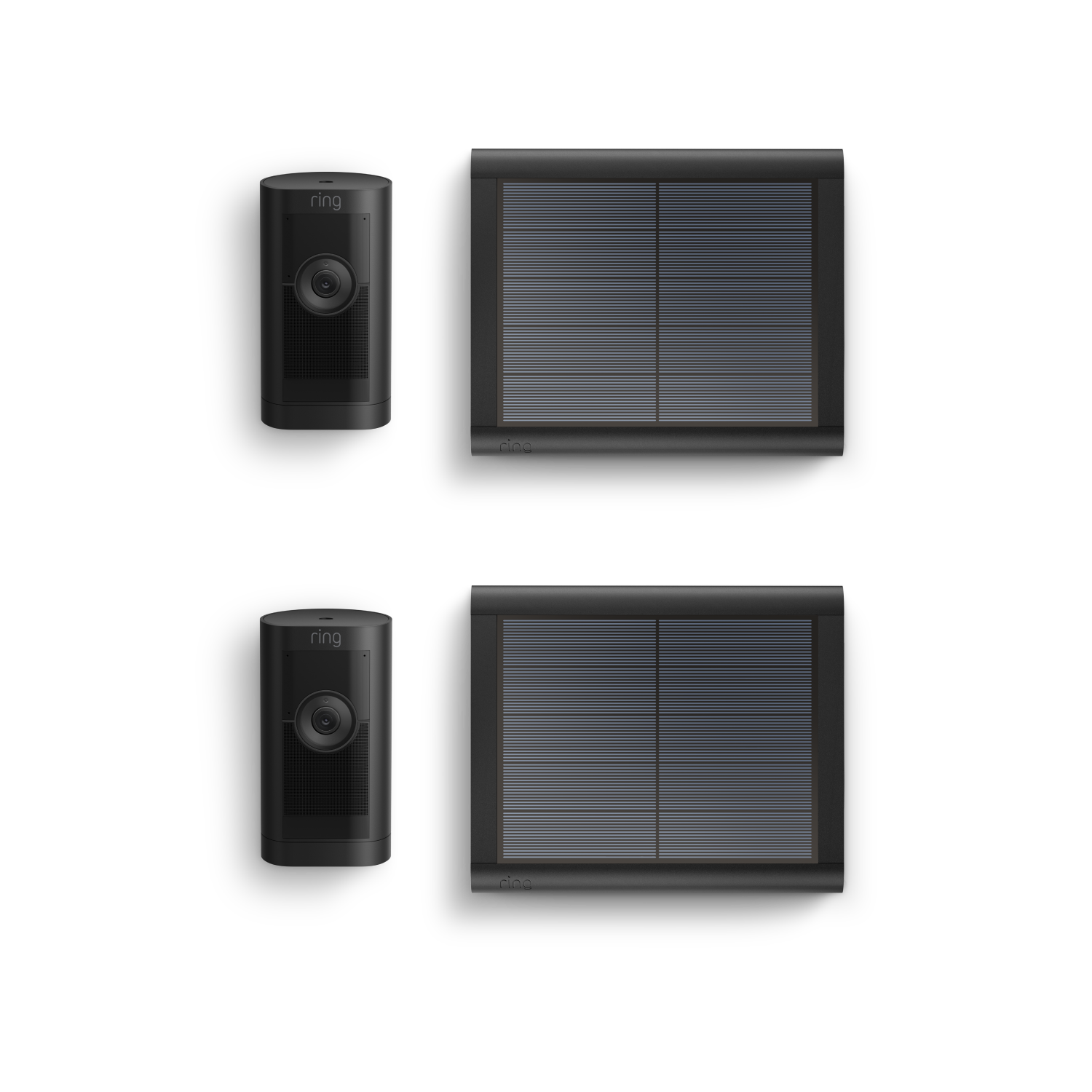 2-Pack Stick Up Cam Pro Solar (Outdoor Camera) - Black