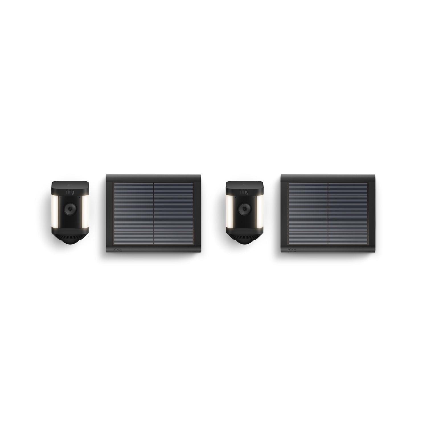 2-Pack Spotlight Cam Plus Solar  - Black