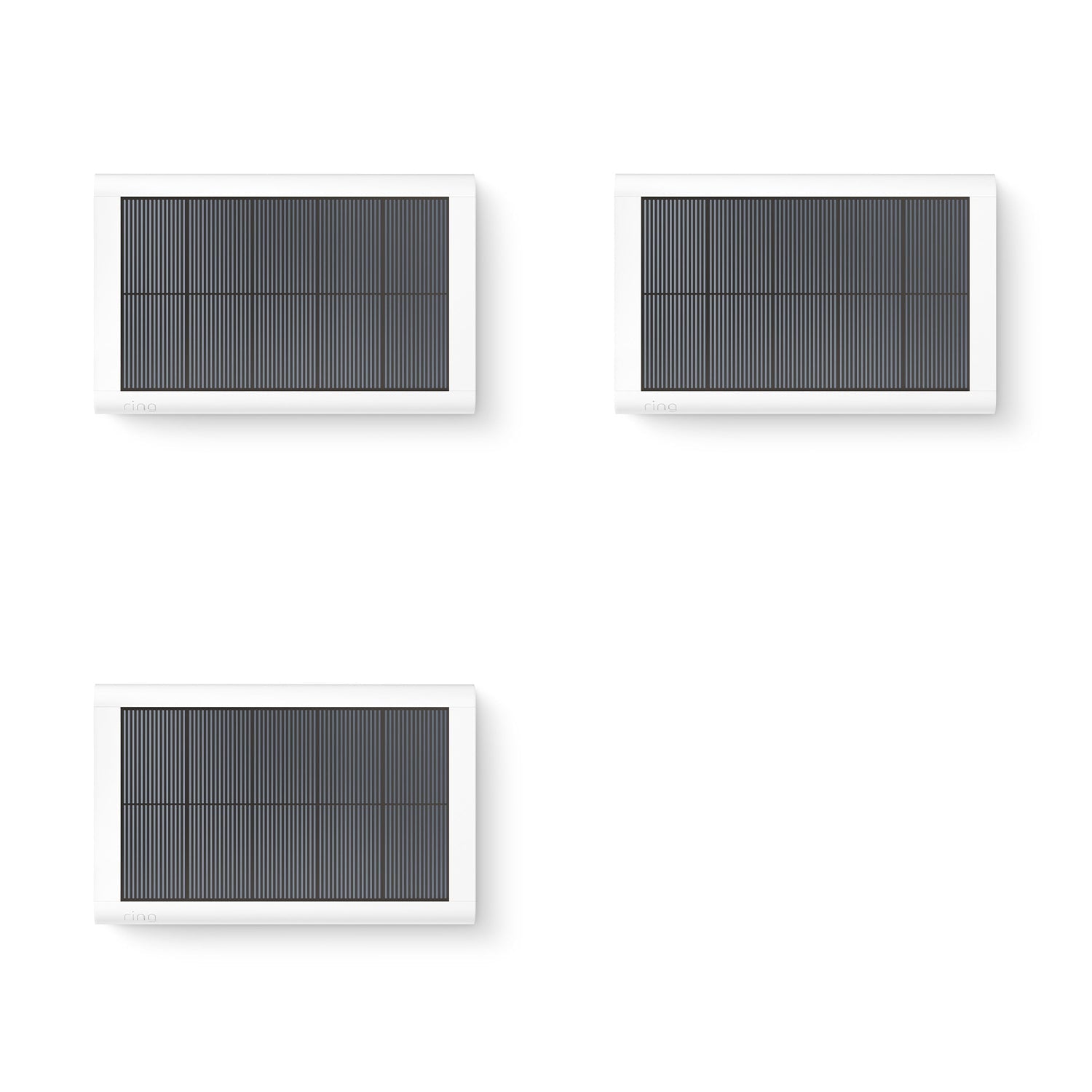 3-Pack Small Solar Panel (USB-C) (for Spotlight Cam Plus, Spotlight Cam Pro, Stick Up Cam) - White