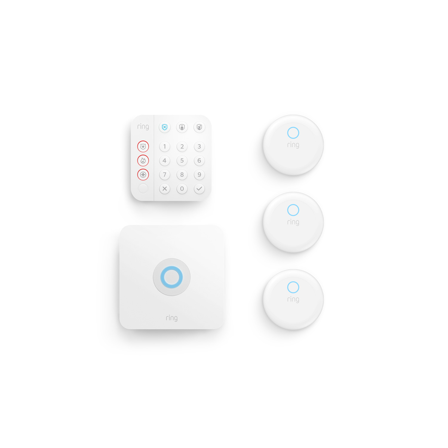 Flood & Freeze and Smoke & CO Listener Alarm Bundle - White