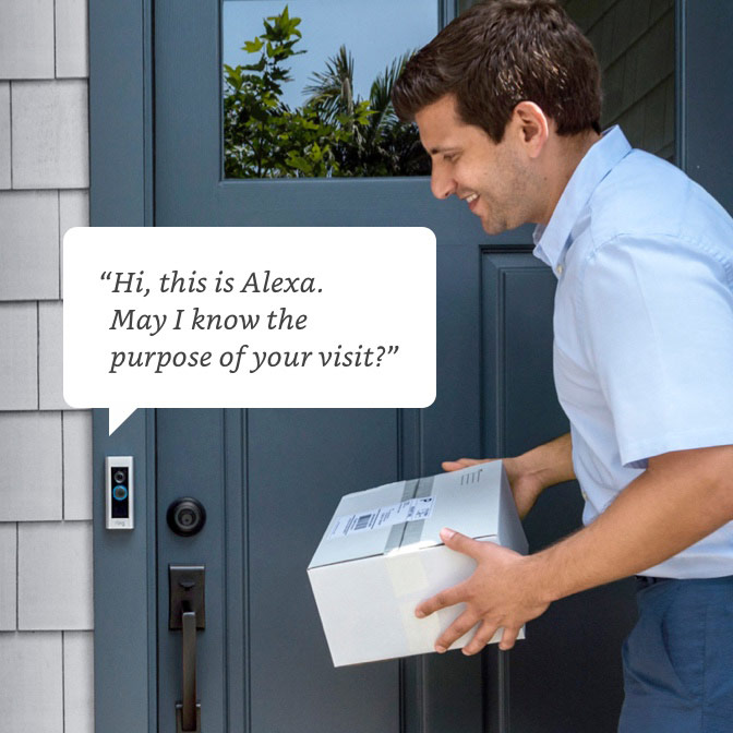 Let Alexa get the door. - Doorbell Pro