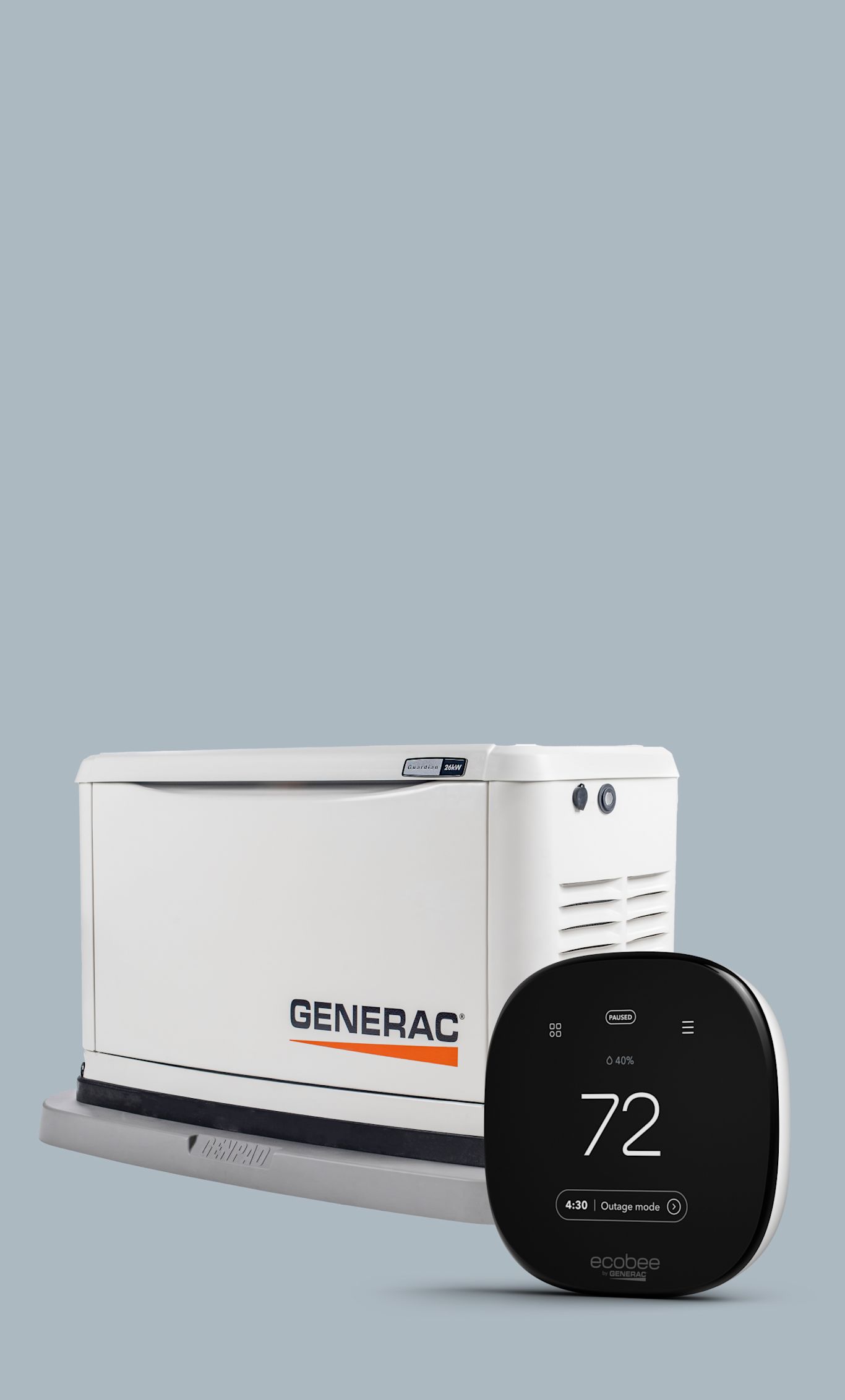 ecobee thermostat with generac generator