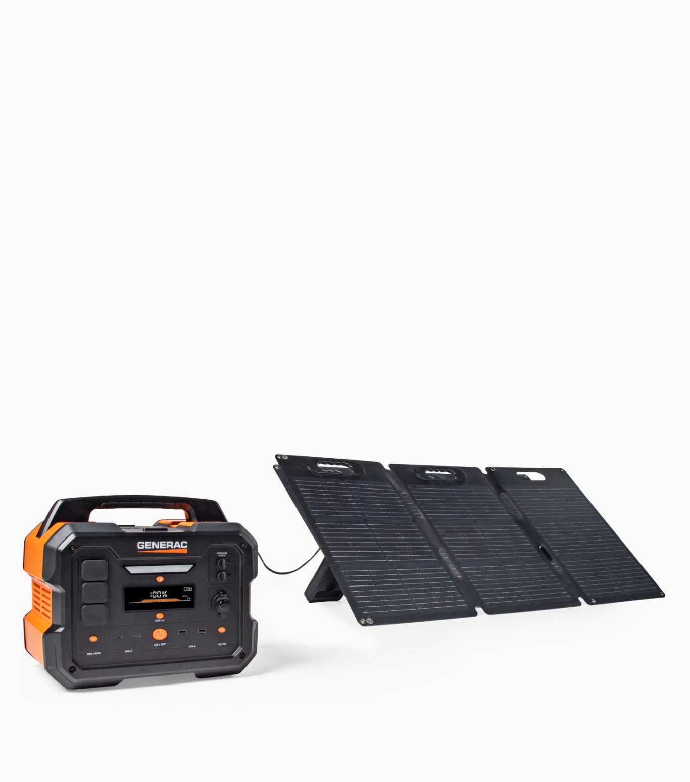 Generac solar panel connected to Generac generator