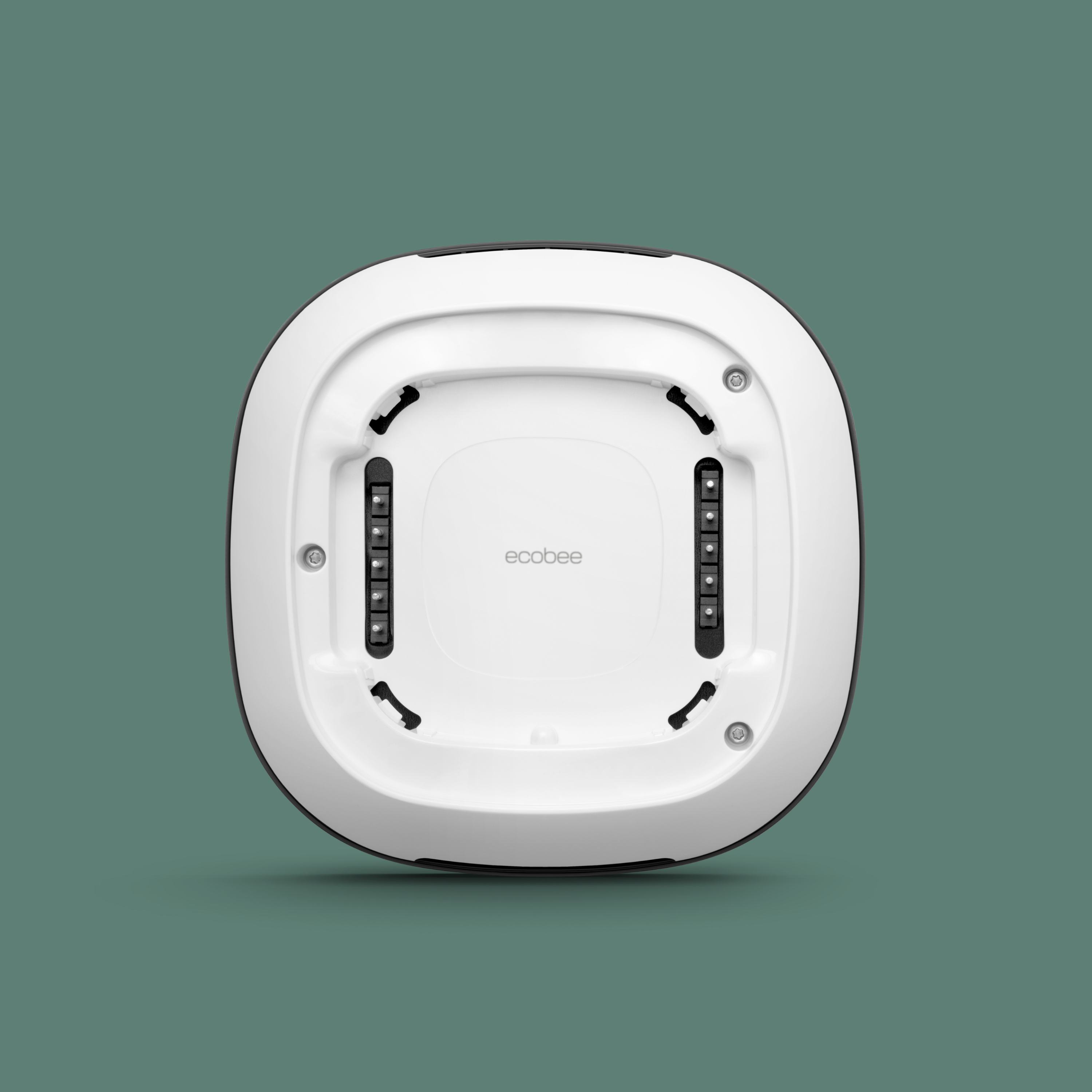 back of ecobee3 lite on a green background