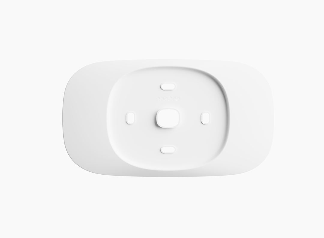 A render of a Smart Thermostat Essential Trim Kit, sitting on a beige background