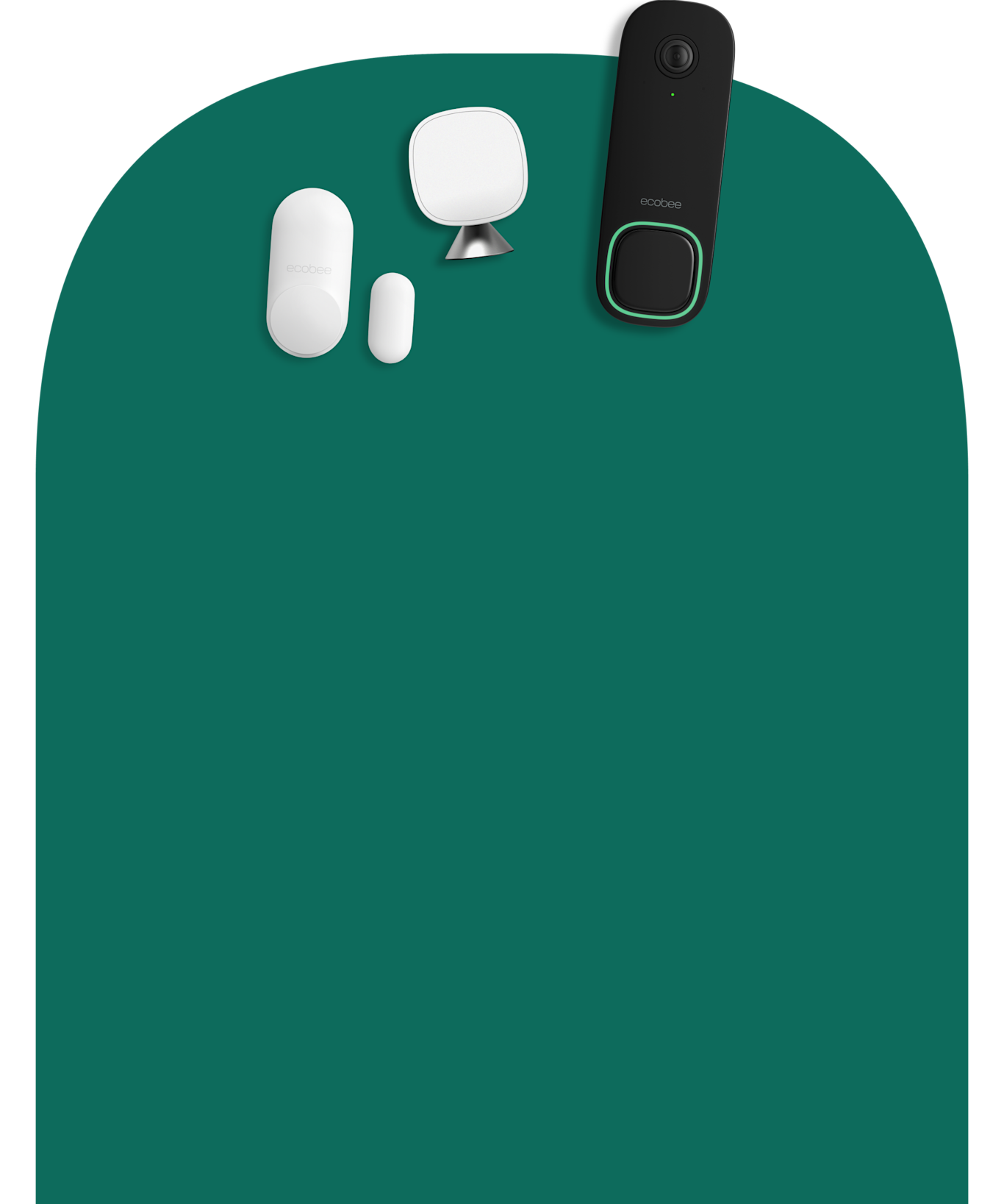 ecobee products on a green background