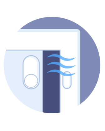 An illustration of the ecobee SmartSensors for Doors & Windows