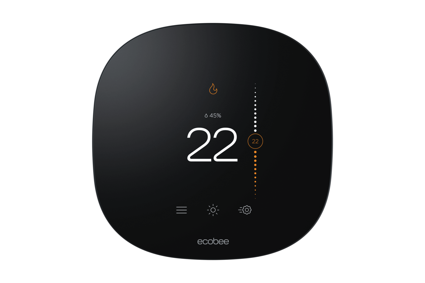 e3lite smart thermostat frontview