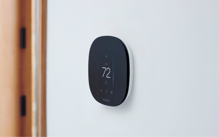 Image of ecobee3 lite with eco+ on.