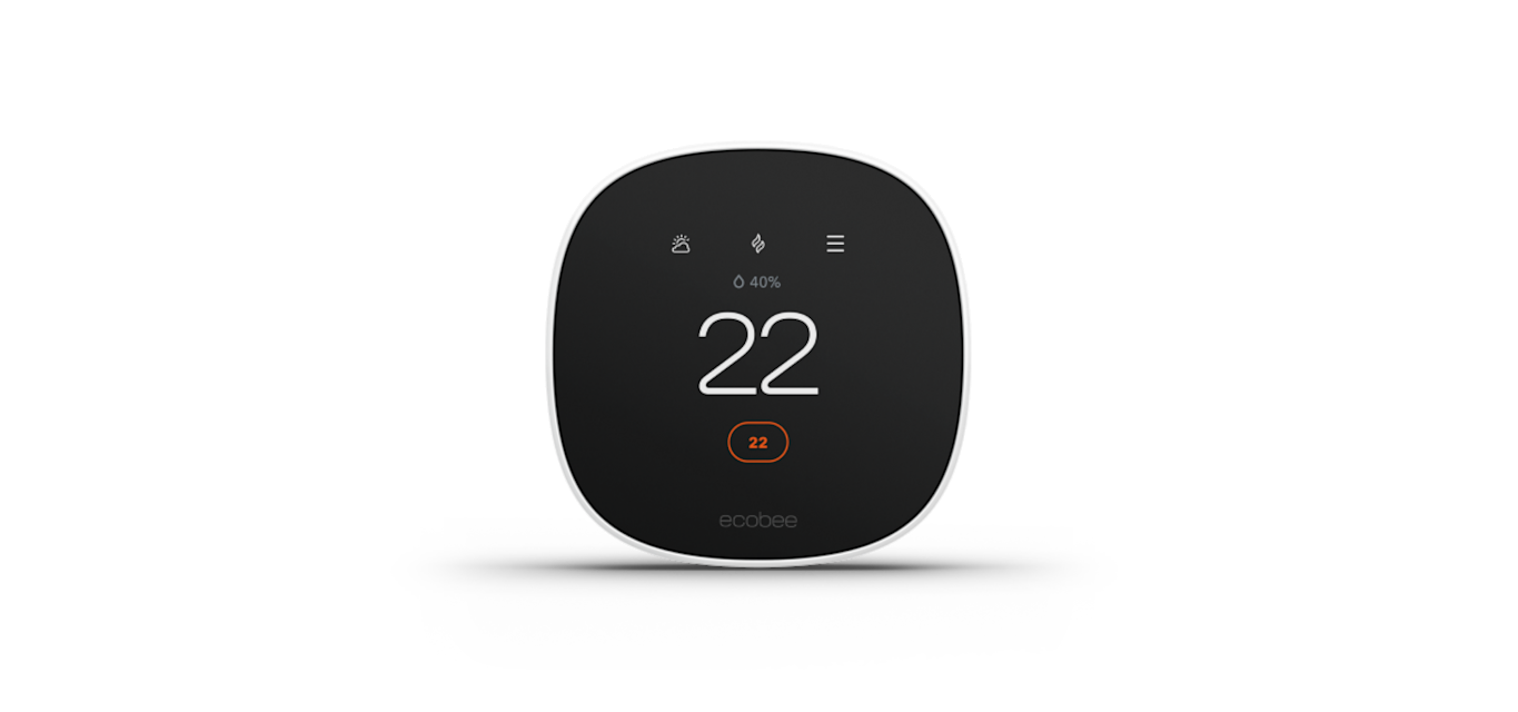 ecobee Smart Thermostat Lite front view of ecobee smart thermostat lite
