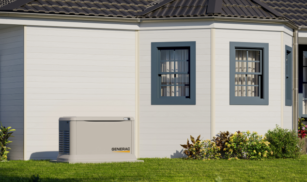 generac generator outside a house