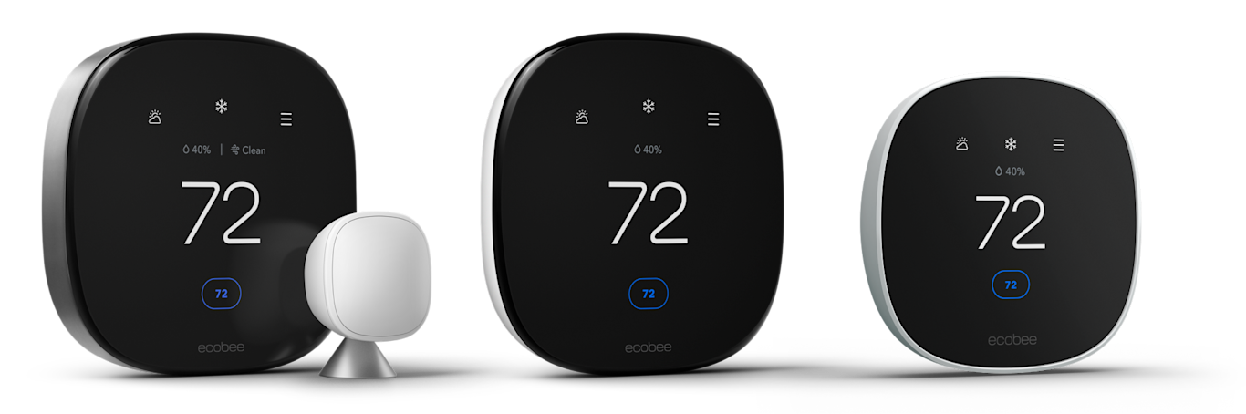 three ecobee thermostats