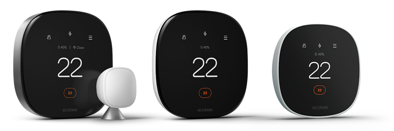 three ecobee thermostats