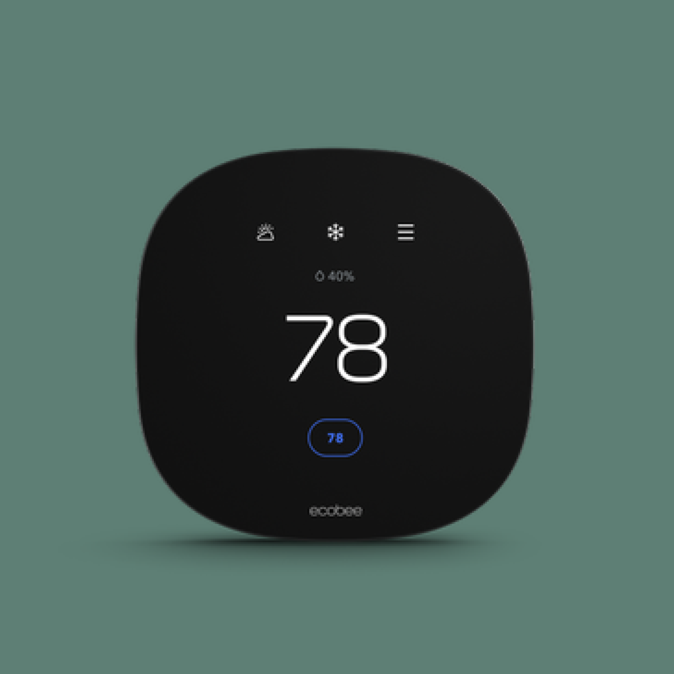 ecobee3 lite on a green background