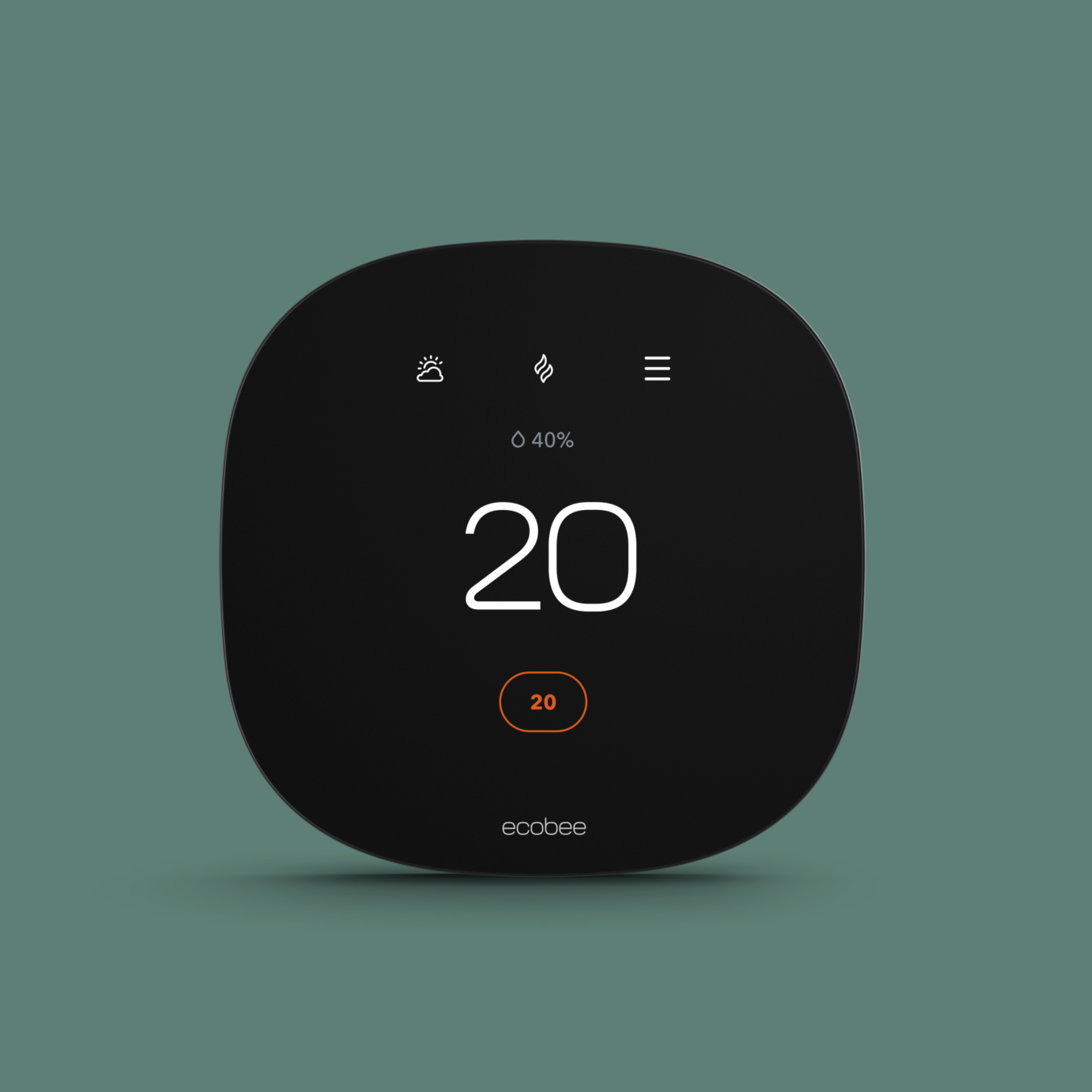 ecobee3 lite on a green background