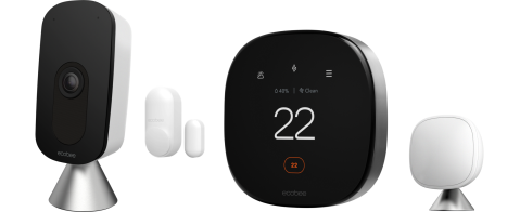Smart home products smart thermostat smart camera sensors