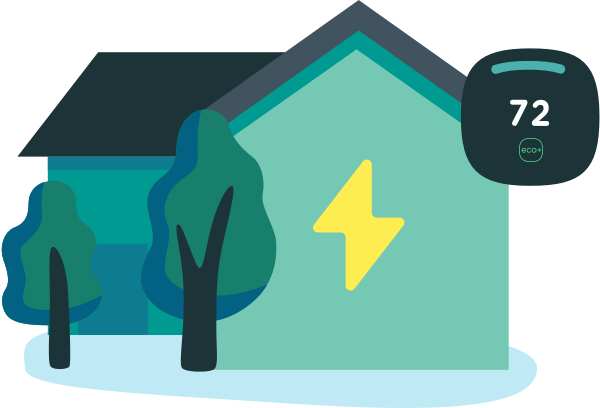 smart thermostat and community energy savings