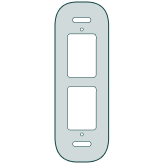 illustration of the back of smart doorbell camera