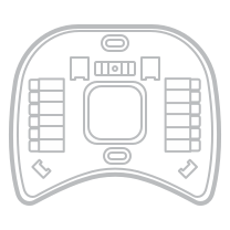 Illustration of a thermostat backplate