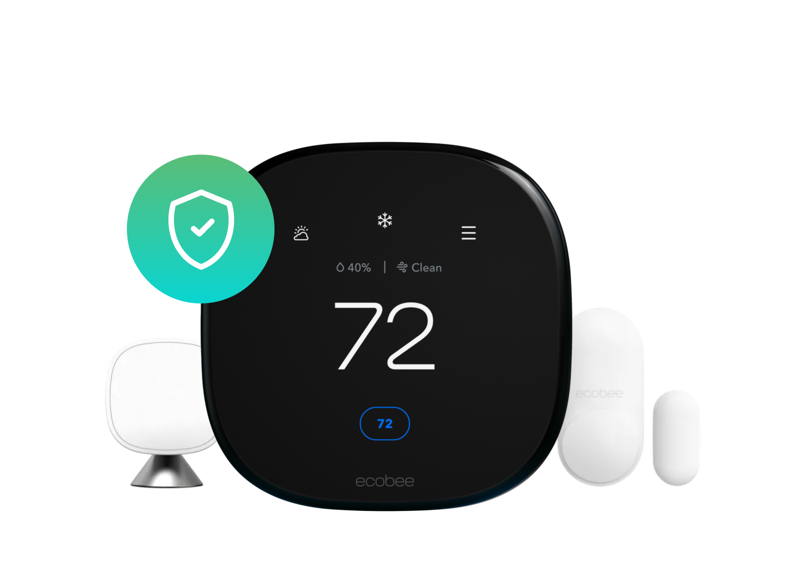 Ecobee Ecobee Smart Thermostat Enhanced Black Smart Thermostat With Wi