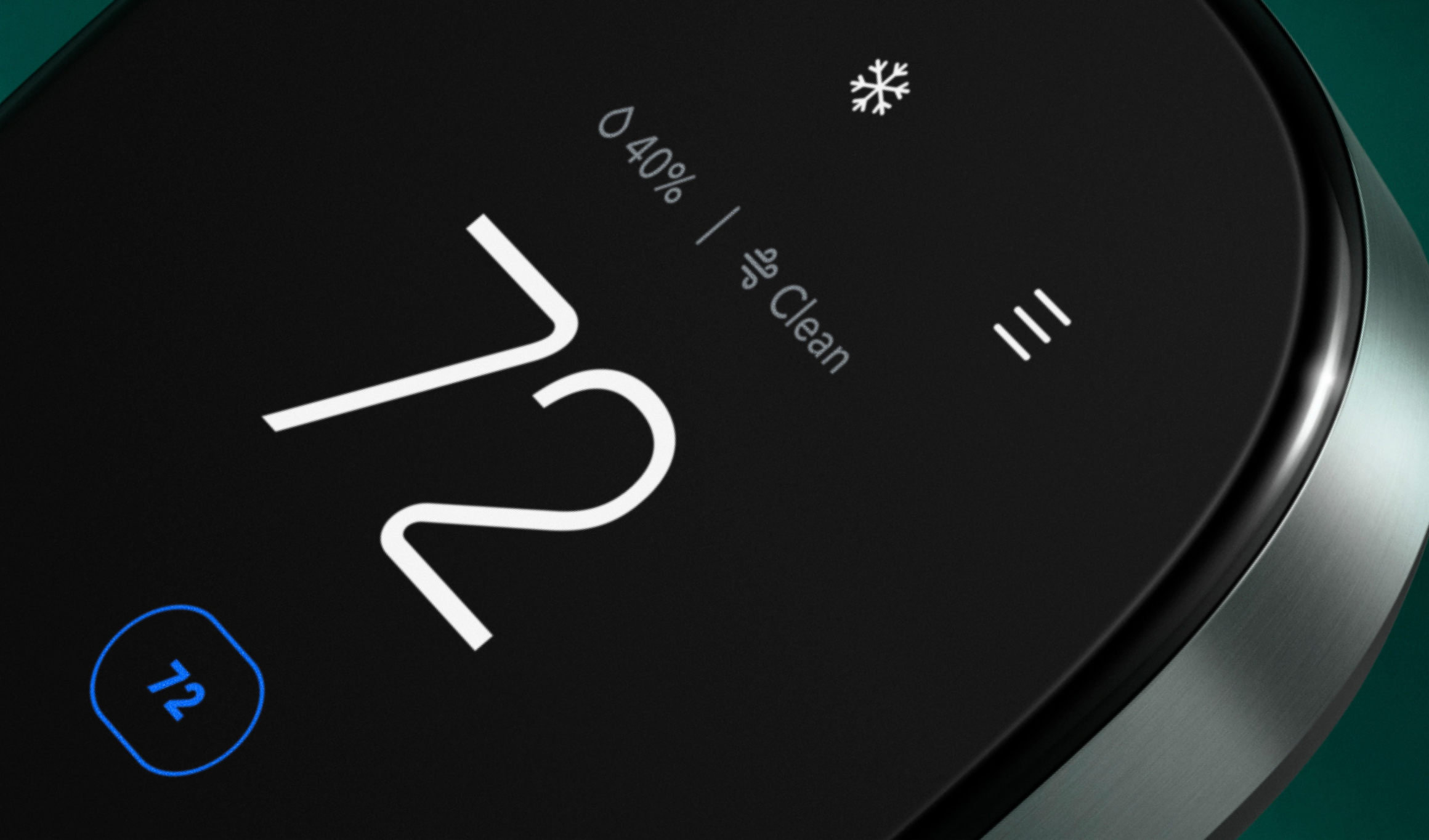 Close-up of ecobee Smart Thermostat Premium