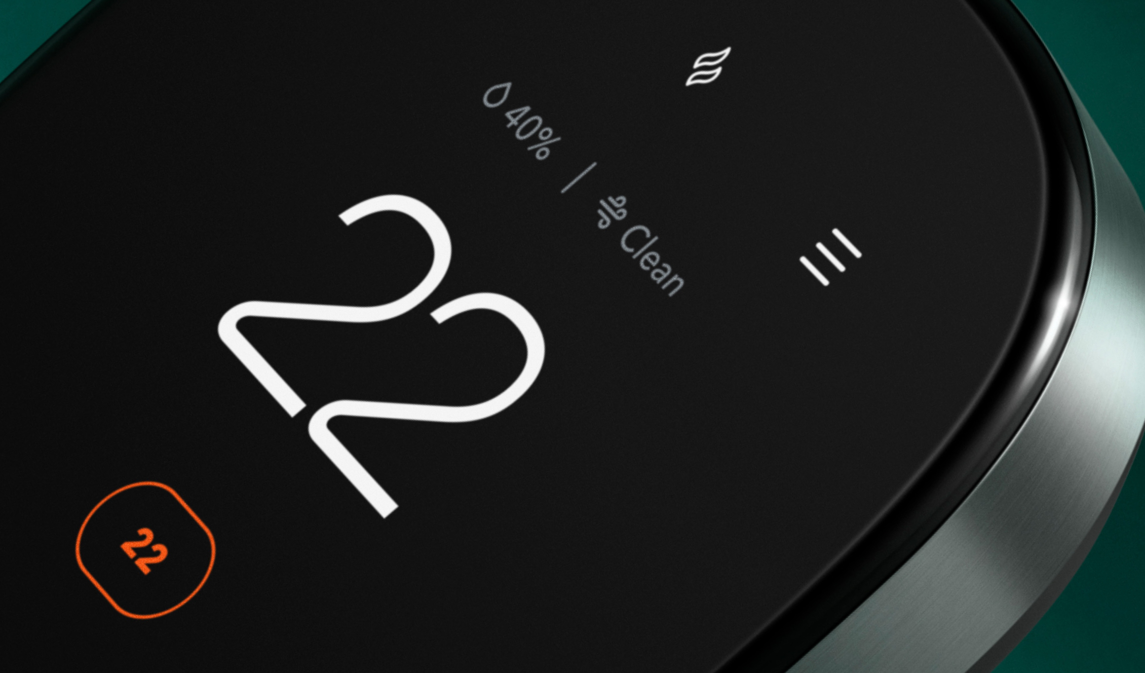 Close-up of ecobee Smart Thermostat Premium