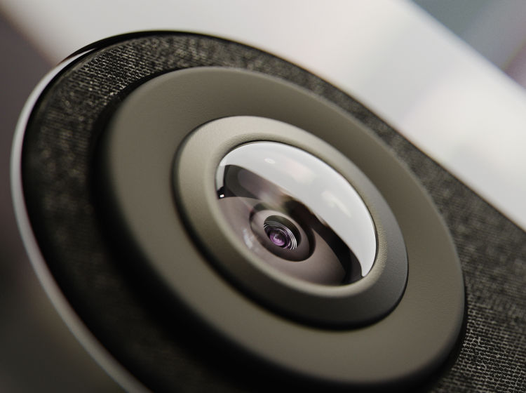 Close-up of ecobee SmartCamera lens.