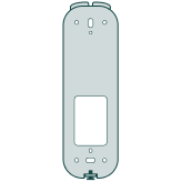 illustration of the backplate of smart doorbell camera
