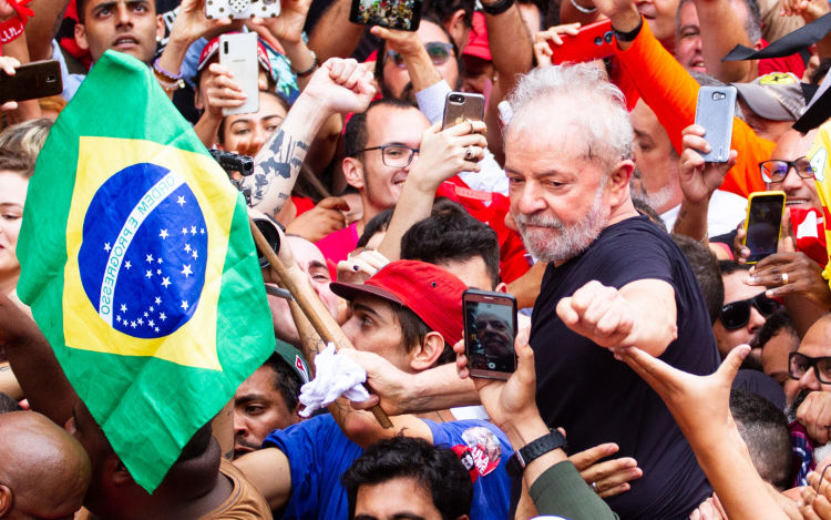 Image of Lula being announced President-Elect of Brazil in 2022