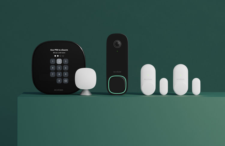 ecobee Smart Security Bundle with Smart Thermostat, Smart Doorbell and Smart Sensors