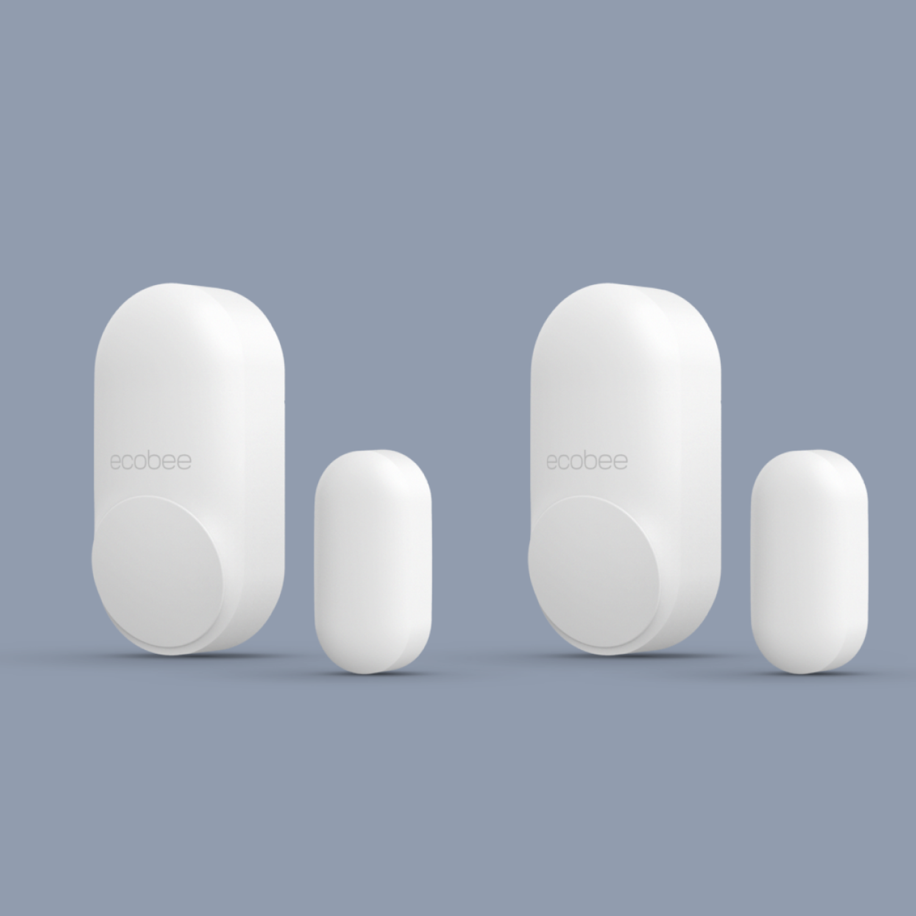 ecobee smartsensors for doors & windows on a grey background