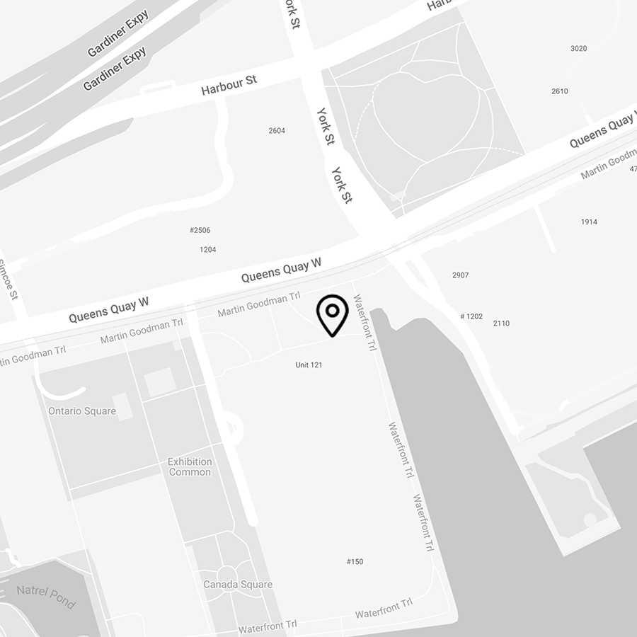 Map showing 207 Queens Quay West, Suite 600, Toronto ON, M5J 1A7