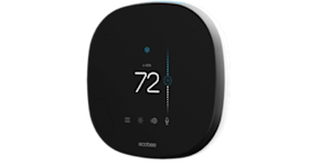 smart thermostat side view