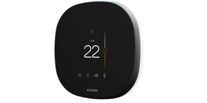 smart thermostat side view