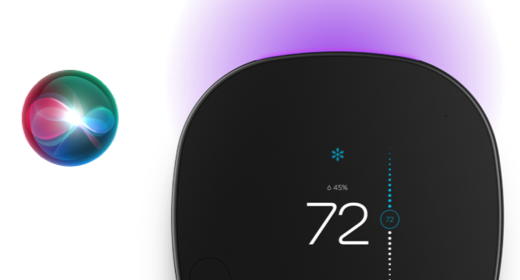 Image of ecobee and Siri.