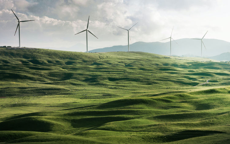 Windmill power generating station pictured. The eco+ Time of Use feature helps you use more energy when it's cleaner and more affordable. Windmill power generating station pictured.