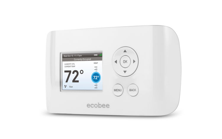The first ecobee smart thermostat, which is also the world's first smart thermostat