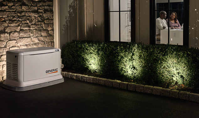 generac generator outside a house
