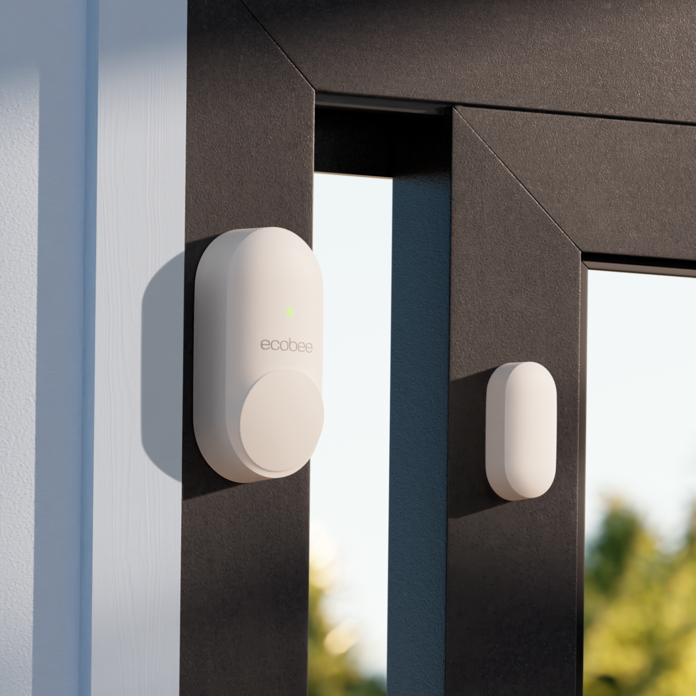 ecobee smartsensors for doors & windows on a doorframe