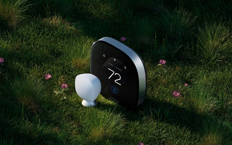 ecobee Smart Thermostat Premium in spring setting
