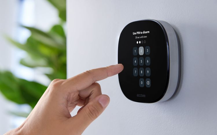 Keypad integration on ecobee Smart Thermostat Premium with ecobee Smart Security.